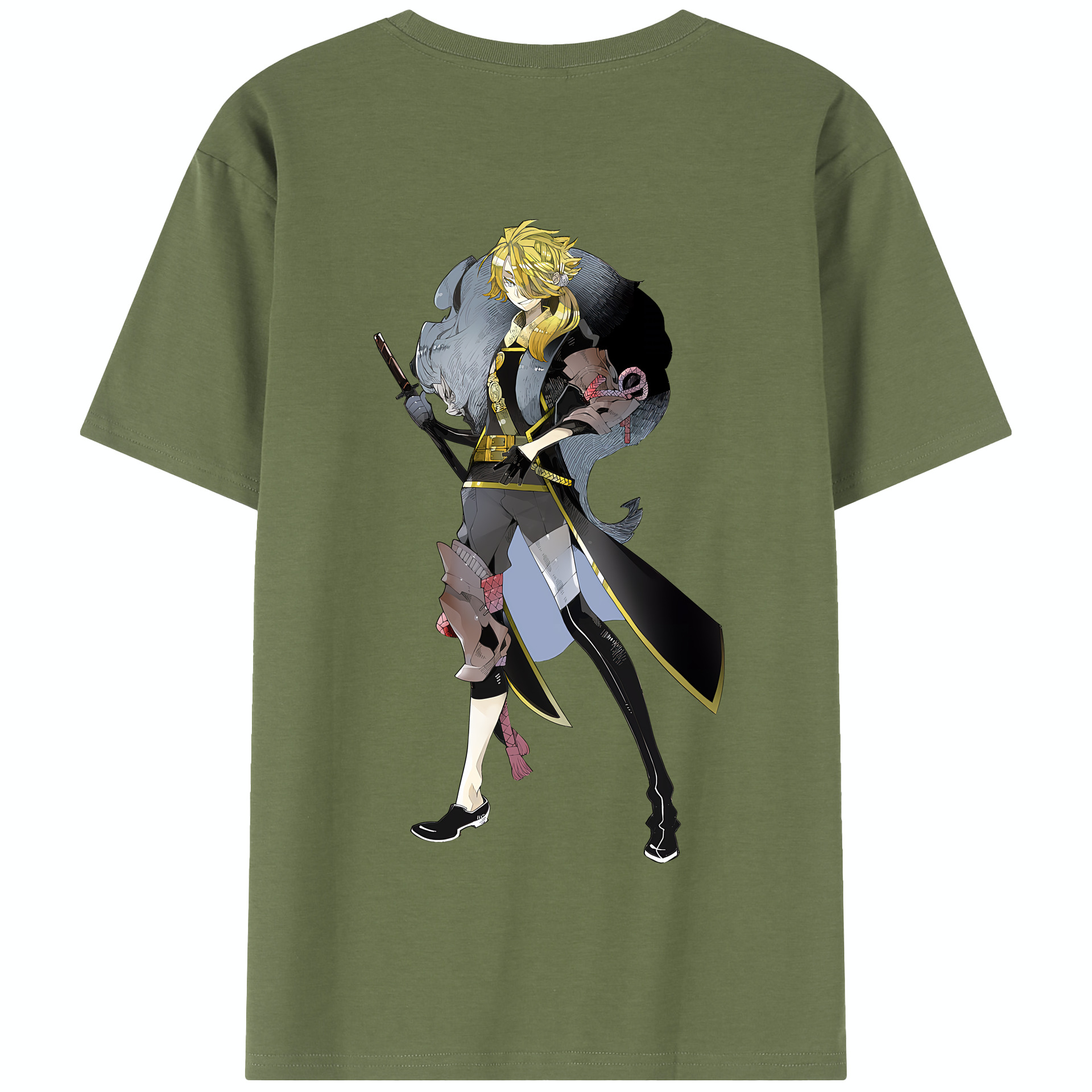 （画像用） 刀剣乱舞 Touken Ranbu 綿100％半袖Tシャツ（背面プリント）